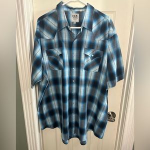 Ely Cattlemen pearl snap down short sleeve